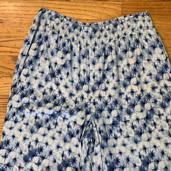 Beachlunchlounge BlueWhite Wide-Leg Pant sz:S - Picture 2 of 7